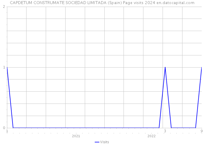 CAPDETUM CONSTRUMATE SOCIEDAD LIMITADA (Spain) Page visits 2024 