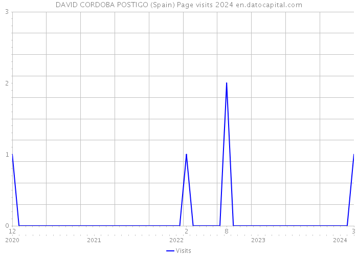 DAVID CORDOBA POSTIGO (Spain) Page visits 2024 