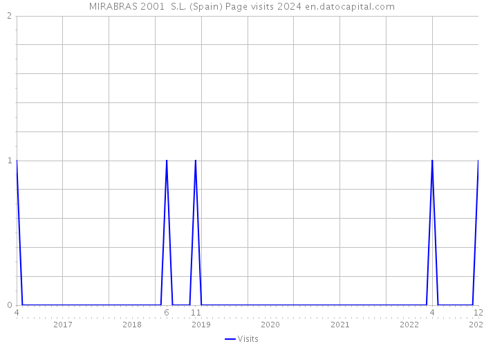 MIRABRAS 2001 S.L. (Spain) Page visits 2024 