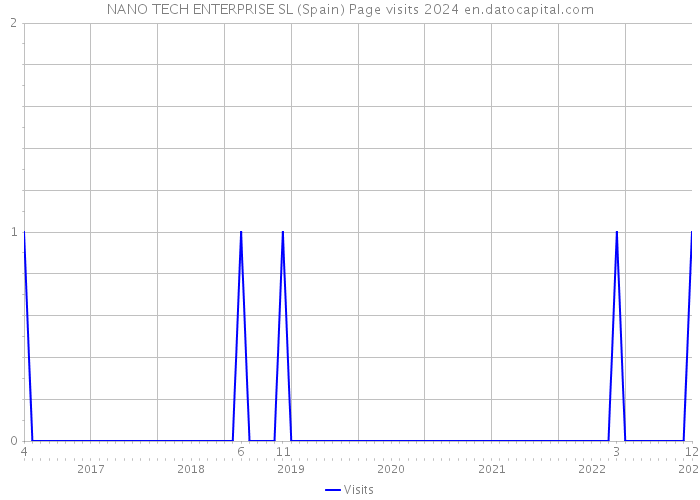 NANO TECH ENTERPRISE SL (Spain) Page visits 2024 