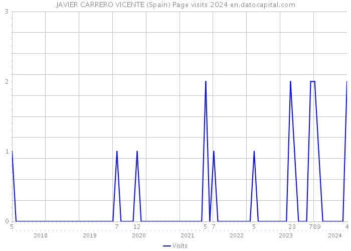 JAVIER CARRERO VICENTE (Spain) Page visits 2024 
