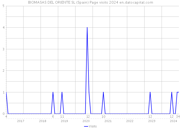 BIOMASAS DEL ORIENTE SL (Spain) Page visits 2024 