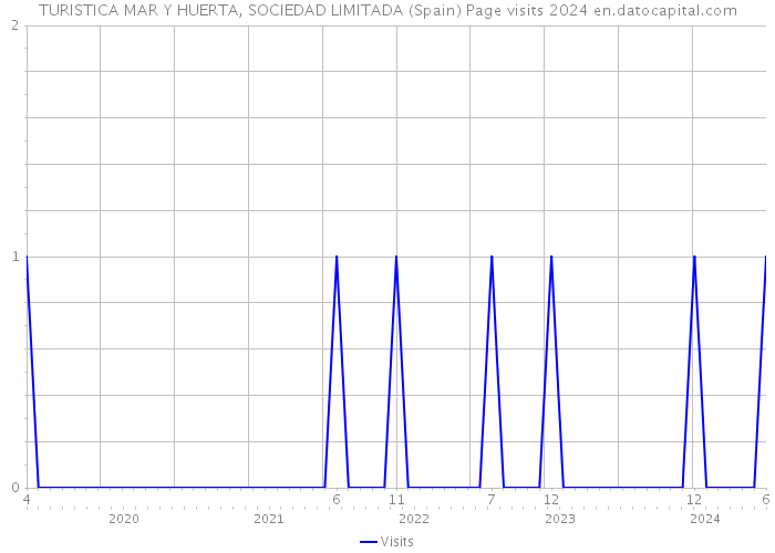 TURISTICA MAR Y HUERTA, SOCIEDAD LIMITADA (Spain) Page visits 2024 