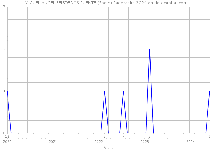 MIGUEL ANGEL SEISDEDOS PUENTE (Spain) Page visits 2024 