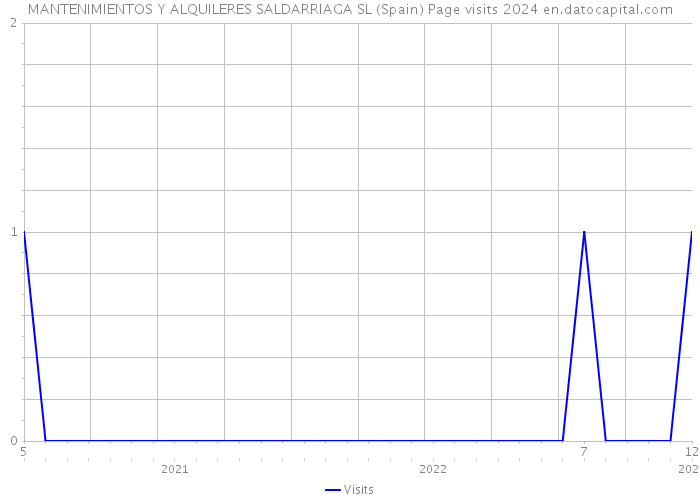 MANTENIMIENTOS Y ALQUILERES SALDARRIAGA SL (Spain) Page visits 2024 