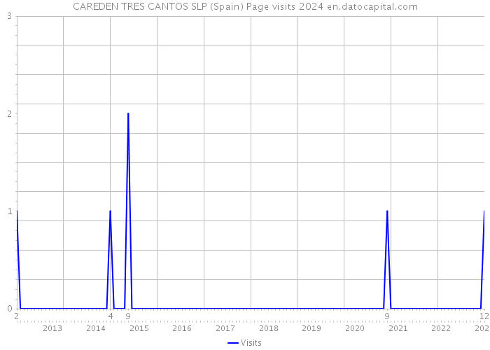 CAREDEN TRES CANTOS SLP (Spain) Page visits 2024 