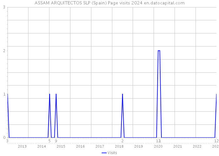 ASSAM ARQUITECTOS SLP (Spain) Page visits 2024 