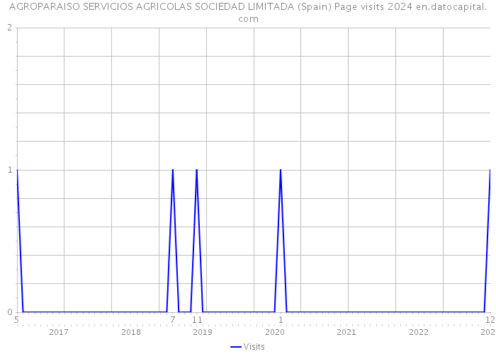 AGROPARAISO SERVICIOS AGRICOLAS SOCIEDAD LIMITADA (Spain) Page visits 2024 