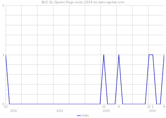 BUC SL (Spain) Page visits 2024 