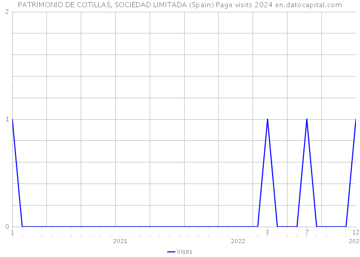 PATRIMONIO DE COTILLAS, SOCIEDAD LIMITADA (Spain) Page visits 2024 