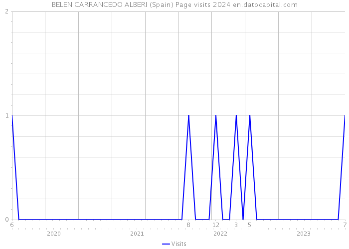 BELEN CARRANCEDO ALBERI (Spain) Page visits 2024 