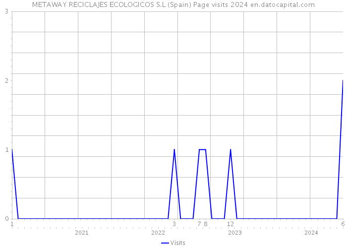 METAWAY RECICLAJES ECOLOGICOS S.L (Spain) Page visits 2024 