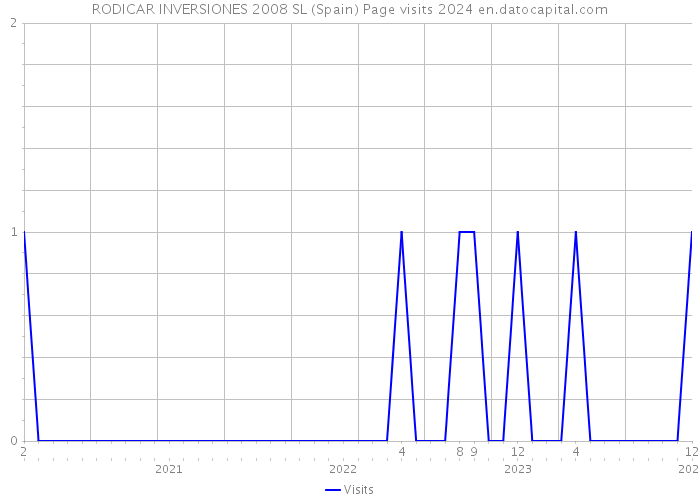 RODICAR INVERSIONES 2008 SL (Spain) Page visits 2024 