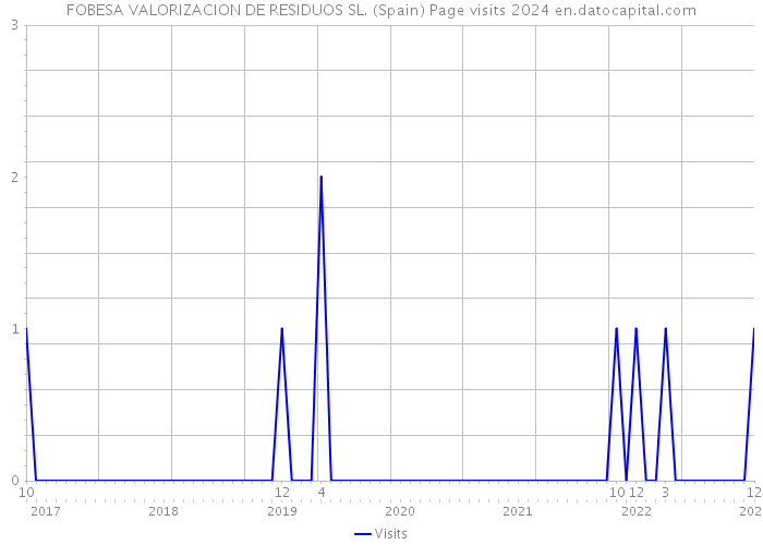 FOBESA VALORIZACION DE RESIDUOS SL. (Spain) Page visits 2024 
