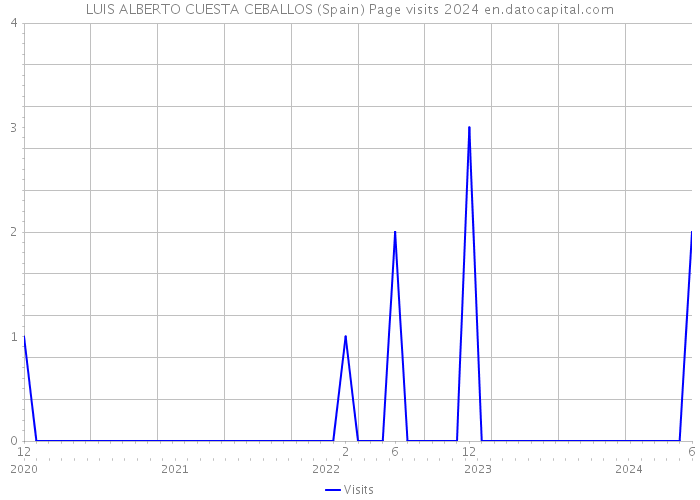 LUIS ALBERTO CUESTA CEBALLOS (Spain) Page visits 2024 