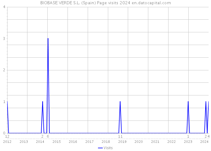 BIOBASE VERDE S.L. (Spain) Page visits 2024 
