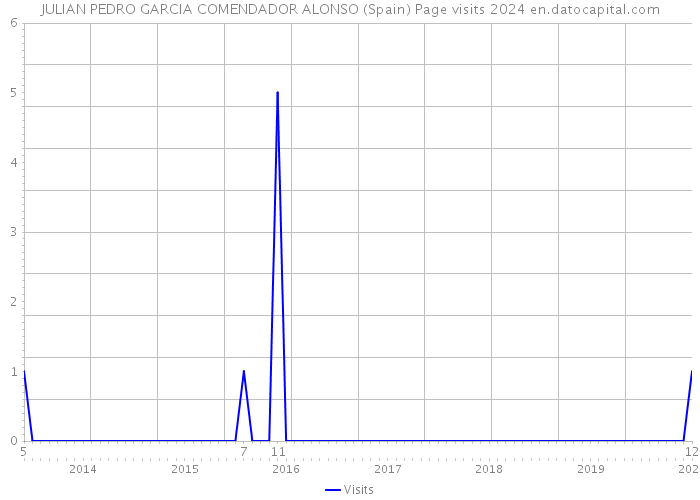 JULIAN PEDRO GARCIA COMENDADOR ALONSO (Spain) Page visits 2024 