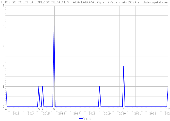 HNOS GOICOECHEA LOPEZ SOCIEDAD LIMITADA LABORAL (Spain) Page visits 2024 