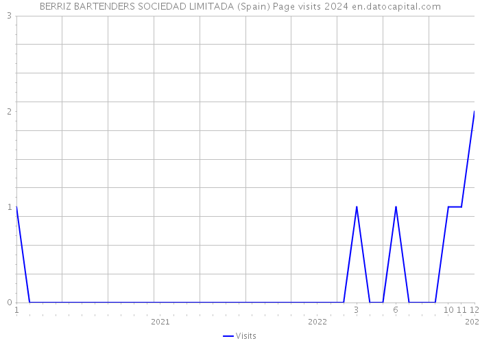 BERRIZ BARTENDERS SOCIEDAD LIMITADA (Spain) Page visits 2024 