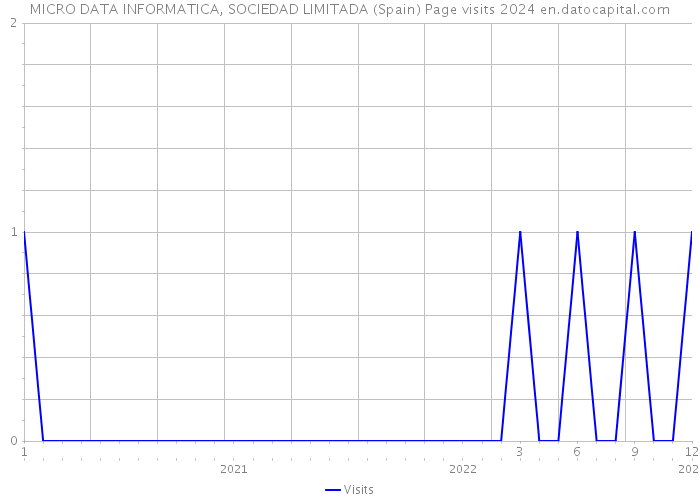 MICRO DATA INFORMATICA, SOCIEDAD LIMITADA (Spain) Page visits 2024 