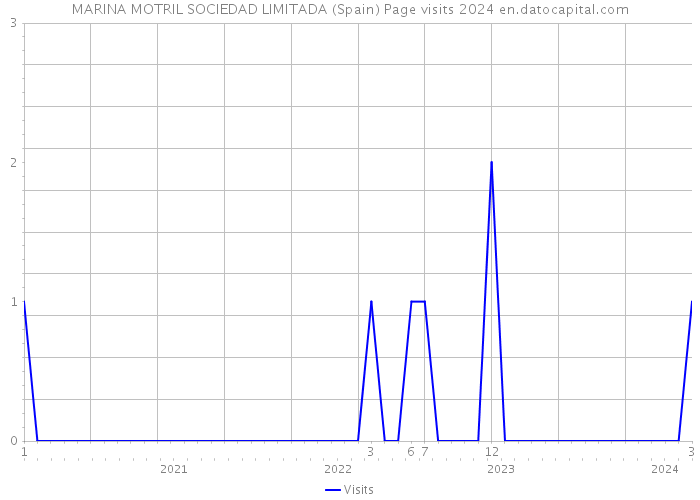 MARINA MOTRIL SOCIEDAD LIMITADA (Spain) Page visits 2024 