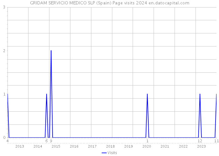 GRIDAM SERVICIO MEDICO SLP (Spain) Page visits 2024 