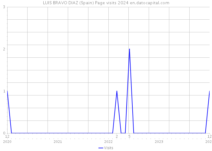 LUIS BRAVO DIAZ (Spain) Page visits 2024 