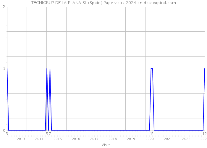 TECNIGRUP DE LA PLANA SL (Spain) Page visits 2024 