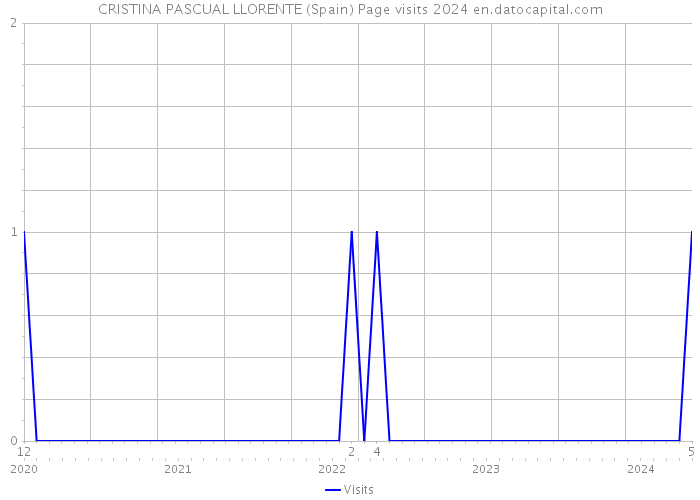 CRISTINA PASCUAL LLORENTE (Spain) Page visits 2024 