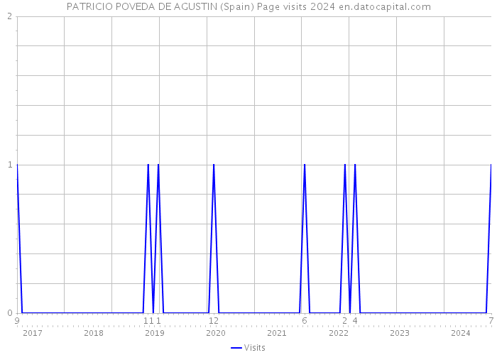 PATRICIO POVEDA DE AGUSTIN (Spain) Page visits 2024 