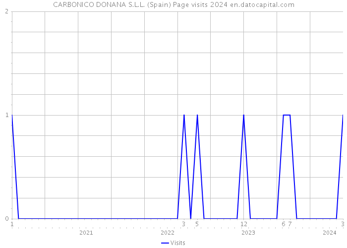 CARBONICO DONANA S.L.L. (Spain) Page visits 2024 