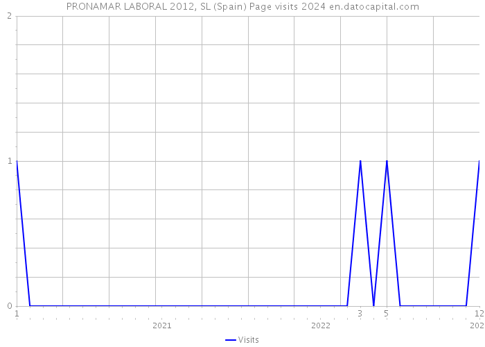 PRONAMAR LABORAL 2012, SL (Spain) Page visits 2024 