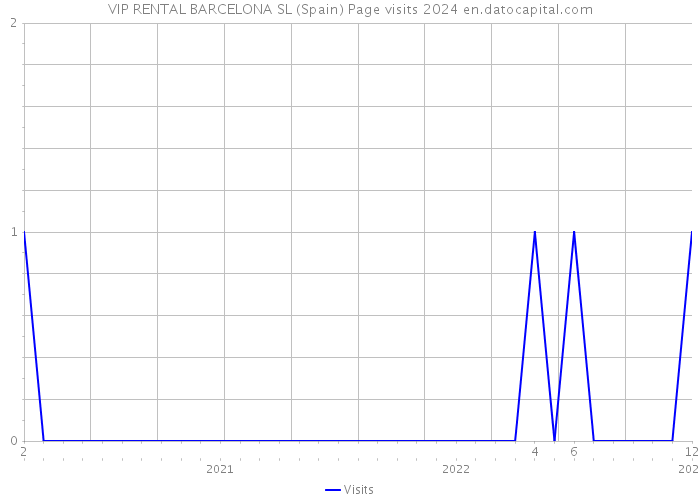 VIP RENTAL BARCELONA SL (Spain) Page visits 2024 