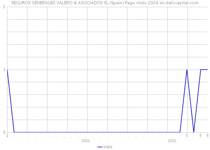 SEGUROS GENERALES VALERO & ASOCIADOS SL (Spain) Page visits 2024 