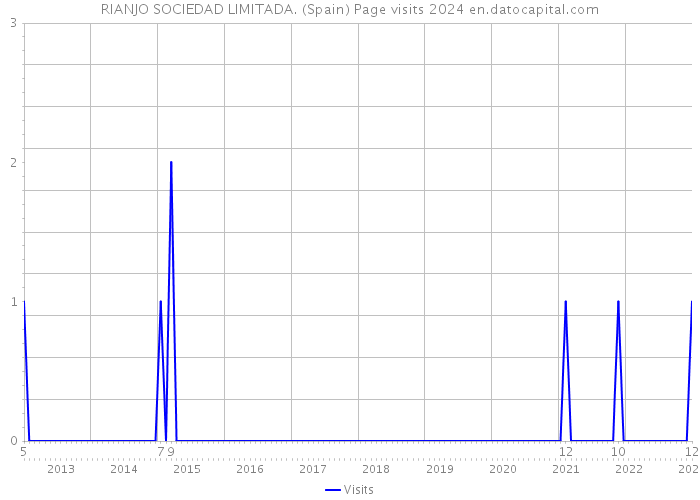 RIANJO SOCIEDAD LIMITADA. (Spain) Page visits 2024 