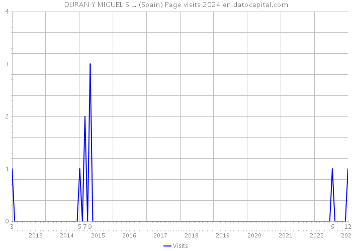 DURAN Y MIGUEL S.L. (Spain) Page visits 2024 