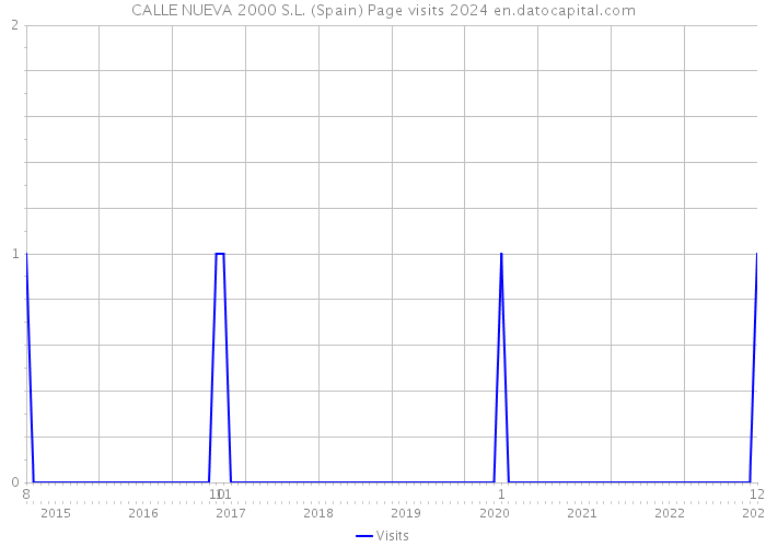 CALLE NUEVA 2000 S.L. (Spain) Page visits 2024 