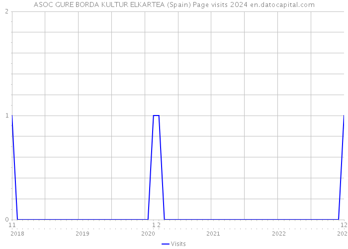 ASOC GURE BORDA KULTUR ELKARTEA (Spain) Page visits 2024 