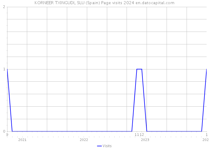 KORNEER TXINGUDI, SLU (Spain) Page visits 2024 