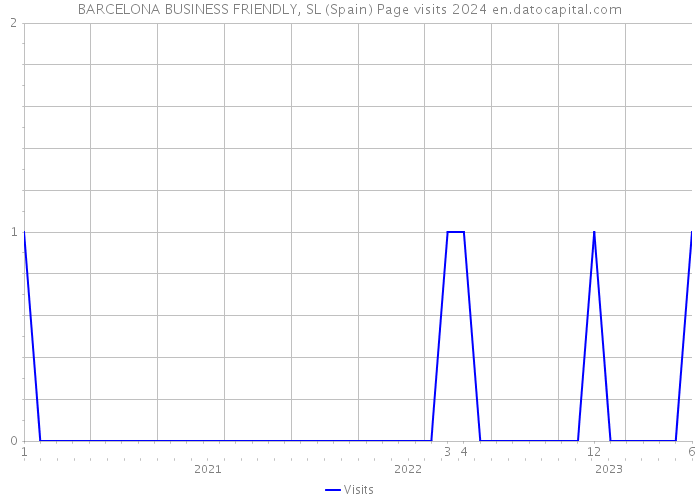 BARCELONA BUSINESS FRIENDLY, SL (Spain) Page visits 2024 