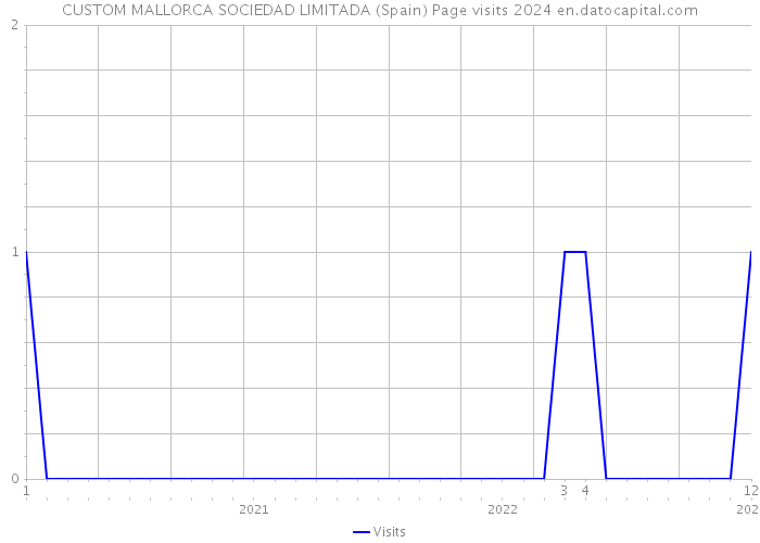CUSTOM MALLORCA SOCIEDAD LIMITADA (Spain) Page visits 2024 