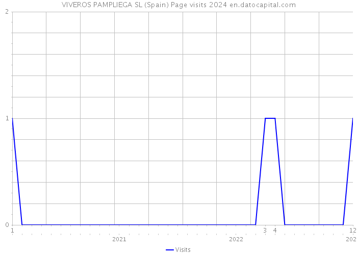 VIVEROS PAMPLIEGA SL (Spain) Page visits 2024 