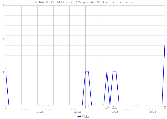 TURNAROUND TM SL (Spain) Page visits 2024 