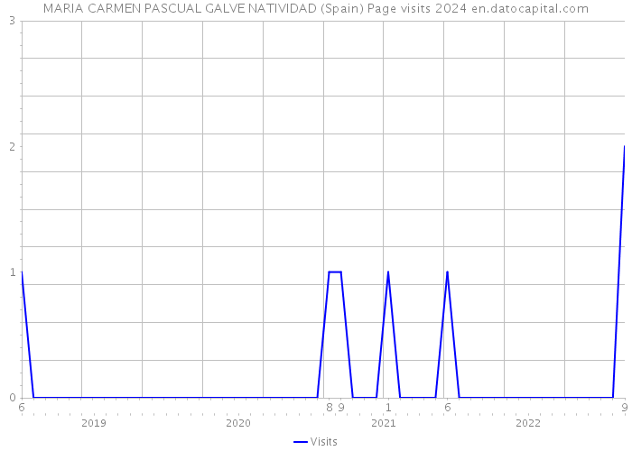 MARIA CARMEN PASCUAL GALVE NATIVIDAD (Spain) Page visits 2024 