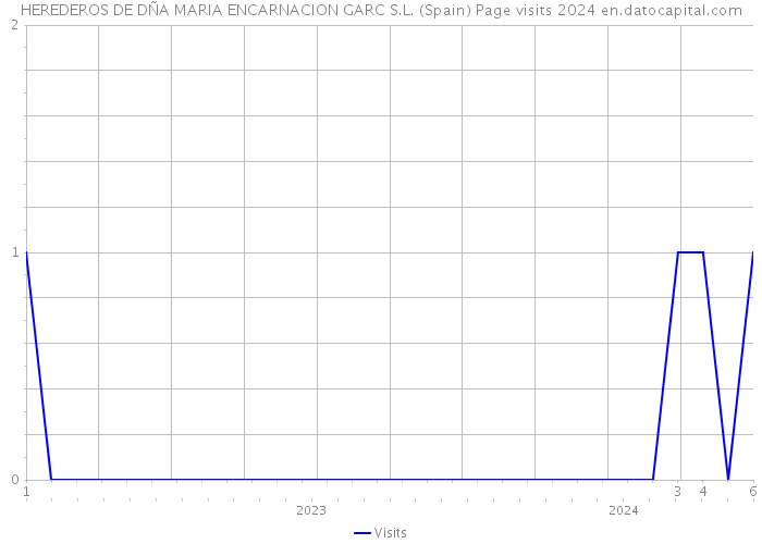 HEREDEROS DE DÑA MARIA ENCARNACION GARC S.L. (Spain) Page visits 2024 