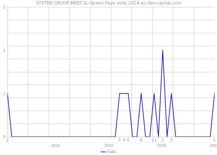 SYSTEM GROUP BIRES SL (Spain) Page visits 2024 