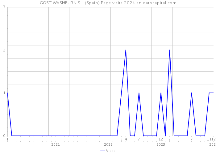 GOST WASHBURN S.L (Spain) Page visits 2024 