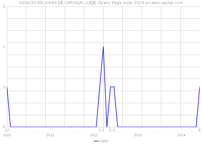 IGNACIO ESCAVIAS DE CARVAJAL LUEJE (Spain) Page visits 2024 