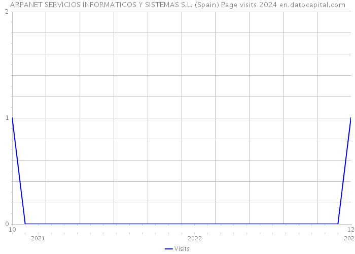 ARPANET SERVICIOS INFORMATICOS Y SISTEMAS S.L. (Spain) Page visits 2024 
