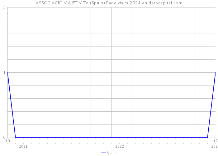 ASSOCIACIO VIA ET VITA (Spain) Page visits 2024 